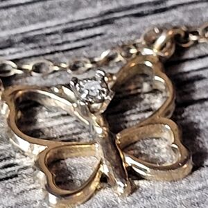 1/20 12k gold filled TK butterfly necklace